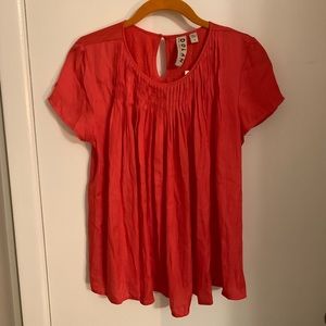 Anthropologie Dolan Pink Short Sleeved Blouse